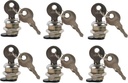 Highground 5/8 Inch Lock Replacement for Truck Toolbox Latch, Diecast and Steel Construction, Double Bitted Keys, Riveted Cam, Keypad