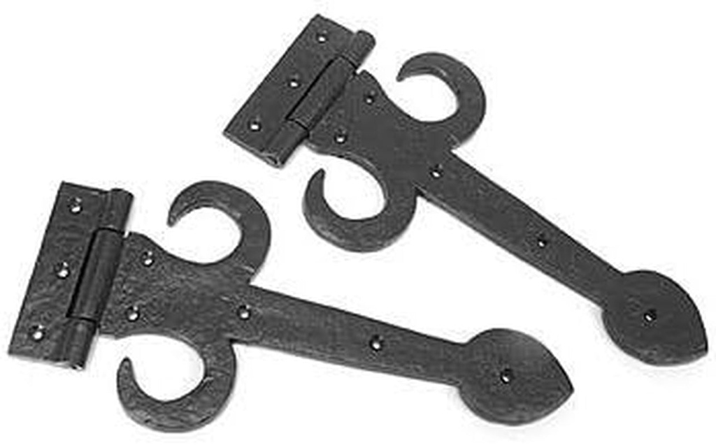 Van Dyke'S Restorers Halberd Strap Hinge, Black Powder Coat, 12"