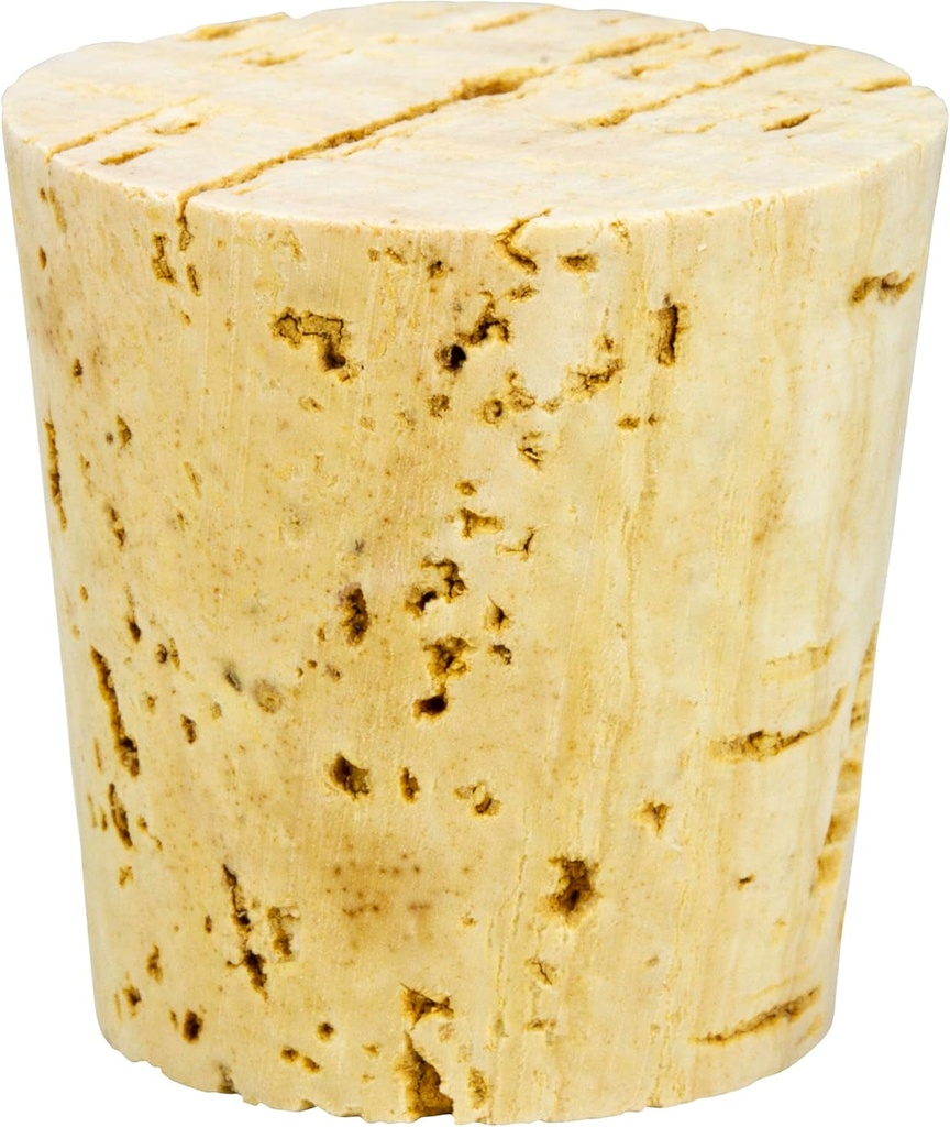 Caplugs RCK16 - RCK-SH Series - Regular Cork Plugs, Natural Color, Bag of 100, Plug Min. OD 1.093" X Max. OD 1.375" X Length 1.500", Product Protection, Plugs, Corks, Masking, Reusable