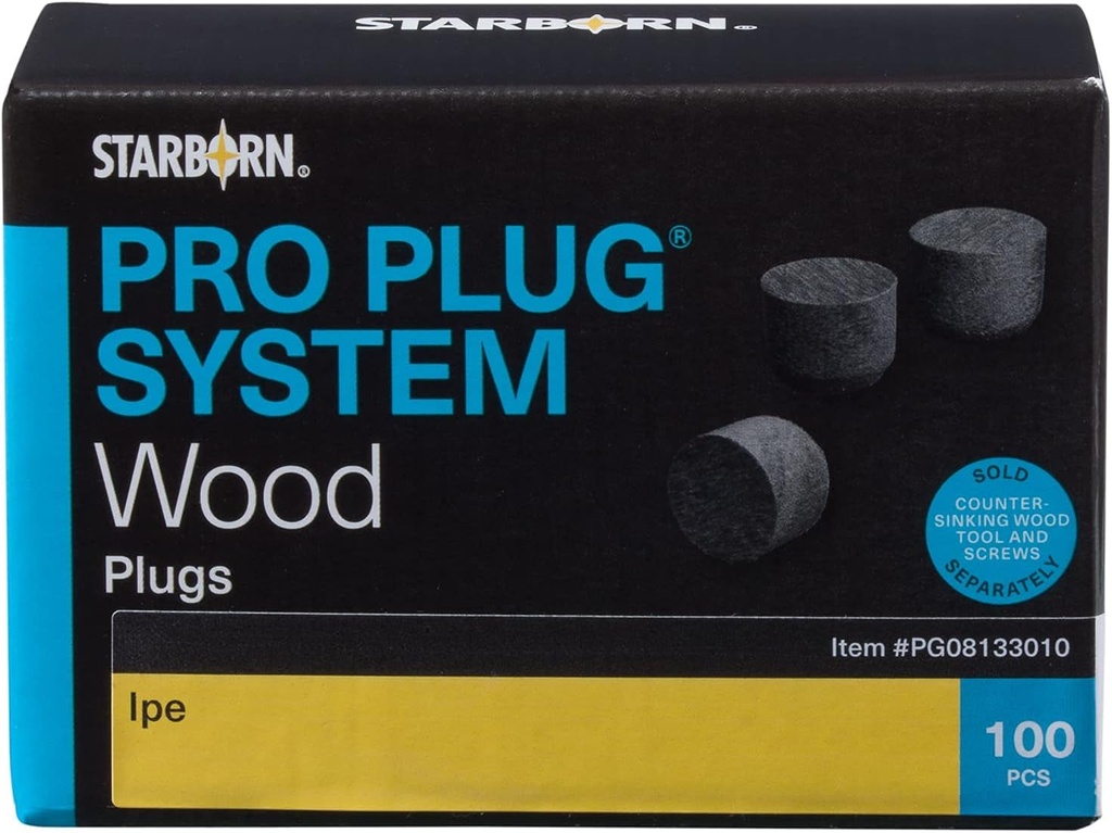 PRO-PLU St Cp System - for IPE - Component Pack Plugs Only 5/16" Diameter. Pack of 4