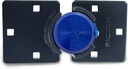 Paclock'S KT2173A/770 Hasp and Puck Combo Kit, Buy American Act Compliant, High Security 6-Pin Cylinder, One Lock Keyed to #26537 W/ 2 Keys, Blue Anod. Alum. Puck, Double Coated Grey Hasp