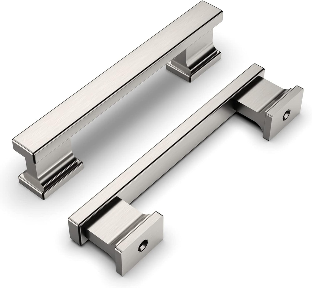 10 Pack 3.75 Inch(96Mm) Kitchen Cabinet Handles Brushed Satin Nickel Cabinet Pulls Kitchen Cabinet Hardware Drawer Pulls for Dresser Cupboard Wardrobe