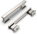 10 Pack 3.75 Inch(96Mm) Kitchen Cabinet Handles Brushed Satin Nickel Cabinet Pulls Kitchen Cabinet Hardware Drawer Pulls for Dresser Cupboard Wardrobe