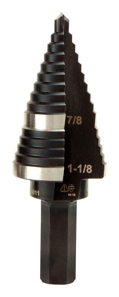 Klein Tools High Speed Steel Double Flute Step Drill Bit 1 Pc.