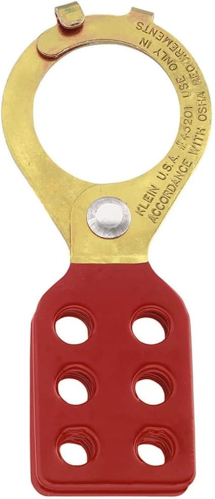 Lockouts with Interlocking Tabs, Tempered Steel, 1-Inch Diameter Hasp Klein Tools 45200