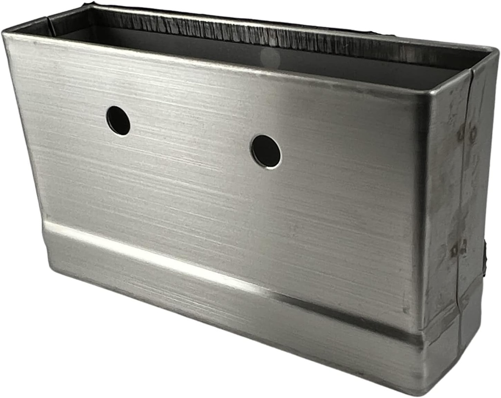 Harris Hardware TP3839-B Brushed Stainless Steel Pilaster Shoes and Brackets for 6 In. Wide X 1-1/4 In. Thick Pilasters