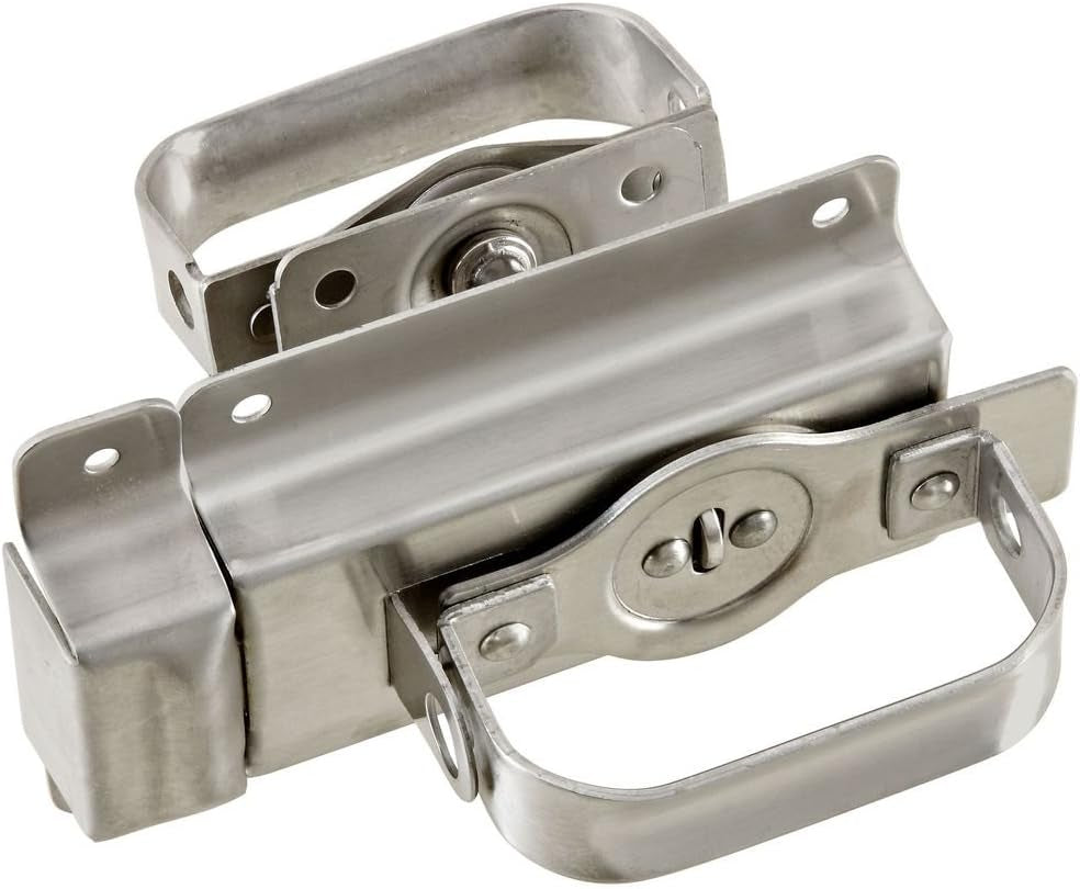 National Hardware N303-131 Swinging Door Latch, Heavy Duty, Coated with Weatherguard Protection, Stainless Steel