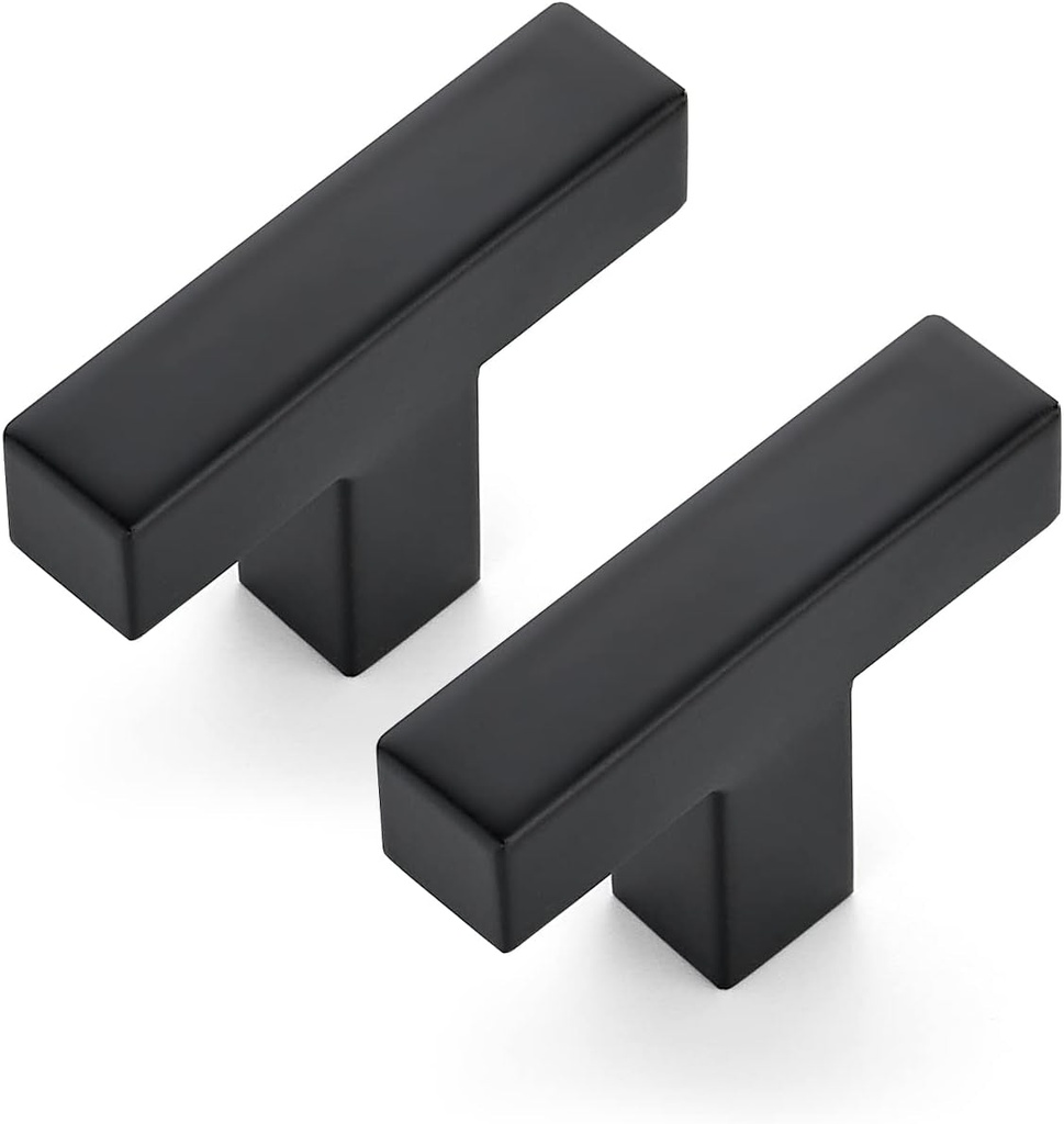 Ravinte 18 Pack 2 Inch Length Square Cabinet Pulls Matte Black Stainless Steel Kitchen Drawer Pulls Cupboard Handles Cabinet Handles