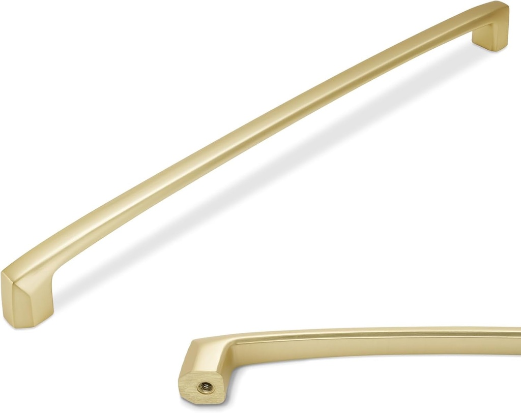 10 Pack 10 Inch(254Mm) Brushed Brass Kitchen Cabinet Handles Cabinet Pulls Gold Drawer Pulls Kitchen Cabinet Hardware Kitchen Handles Drawer Pulls Dresser Handles