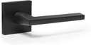 Paris Model Solid Brass Lever Hallway & Closet Passage Door Handle, Matte Black