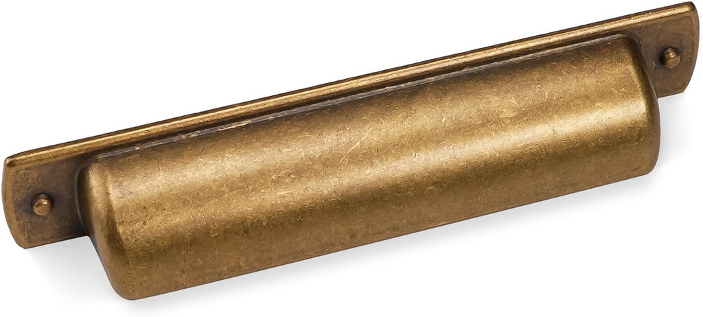 10 Pack 3.75 Inch(96Mm) Antique Brass Kitchen Cabinet Handles Cabinet Cup Pulls Vintage Drawer Cup Pulls Aged Gold Bronze Kitchen Cabinet Hardware
