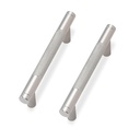 10 Pack Brushed Satin Nickel Cabinet Pulls Knurled 3-3/4 Inch Hole Centers Kitchen Cabinet Handles Silver Drawer Pulls Cabinet Hardware