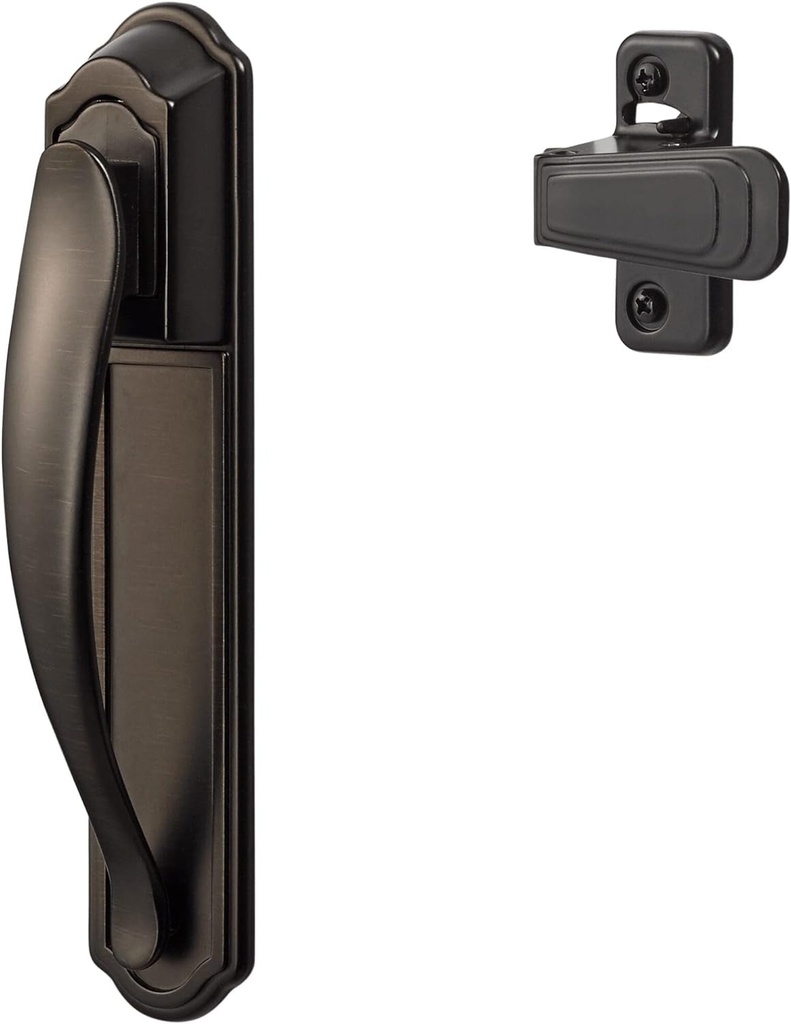 Ideal Security Door Handle for Storm and Screen Doors, Oil Rubbed Bronze (2-Piece Set) (BKDXORB)