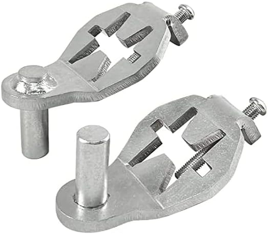 T-Post Gate Hinge Pins - Heavy Duty Gate Hanger, Hang a Gate from a Metal T Post, Steel Gate Hinges Target Hanger for Farm Gate, Garden & Backyard Gate, Easy to Install. (Patent)