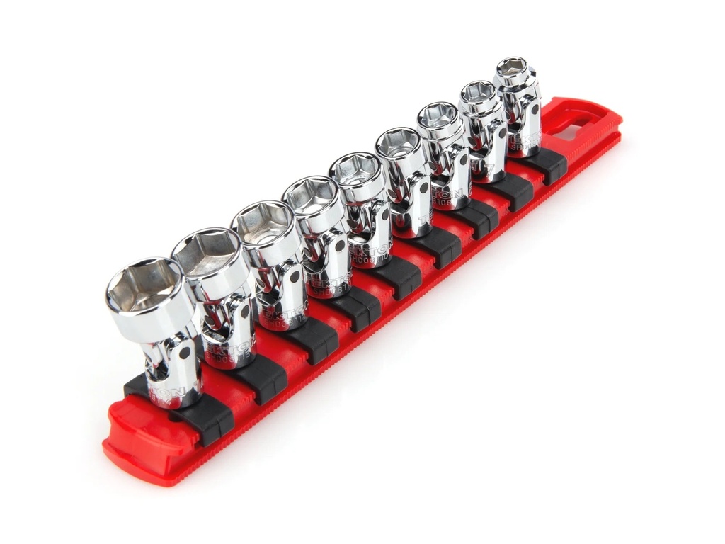 TEKTON 1/4 Inch Drive Universal Joint Socket Set, 9-Piece (6-14 Mm) | SHD90110