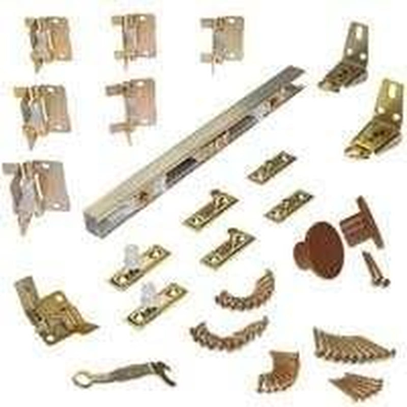 Bypass Door Hardware Set, 1-1/8 to 1-3/8-In., 6-Ft.