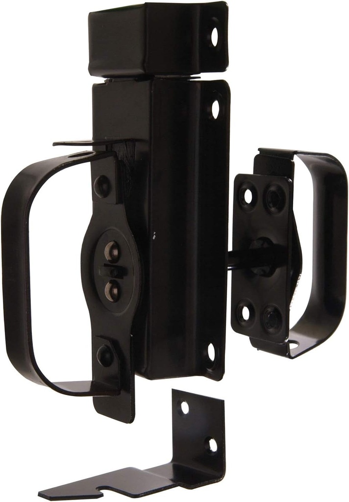 Hardware Essentials 852505 Hardware Essentials Black Swinging Door Latches - for 3/4" to 2-1/4" Door