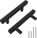 30 Pack 6 Inch Matte Black Cabinet Pulls Black Kitchen Cabinet Handles, 3 3/4 Inch Hole Center Cabinet Drawer Pulls Kitchen Cabinet Hardware Pulls