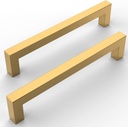 10 Pack Brushed Gold Cabinet Pulls 6.25 Inch Gold Kitchen Cabinet Handles Kitchen Handles for Cabinets Gold Cabinet Hardware Stainless Steel Kitchen Cabinet Pulls Drawer Pulls