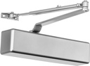 Dynasty Hardware Door Closer Heavy Duty Hydraulic Adjustable Size 1-6 Spring Door Closer, Meets ADA 8500 Series Sprayed Aluminum
