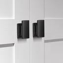 20 Pack Square Matte Black Cabinet Knobs Black Drawer Dresser Knobs Cabinet Handles for Cupboard Closet Bathroom Kitchen Cabinet Hardware,Solid Zinc Alloy