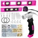 Picture Hanging Kit - Picture Hangers, 328Pcs Hanging Hardware with Hooks, Nails, Wall Hanging Kit with Picture Hanging Wire, Picture Hanging Strips, Level, Claw Hammer,Hanging Tool Set for Wall Decor