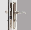 Larson Certified Storm Door Revere Mortise Brushed Nickel Handle Set, Storm Door Handle Replacement with Keyed Deadbolt