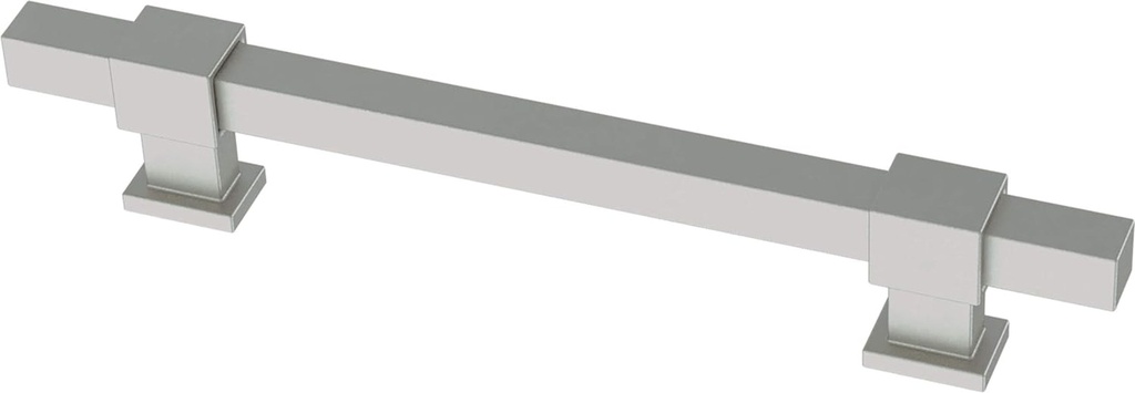 Franklin Brass Adjusta-Pull Square Bar (5-Pack) Adjustable Cabinet Handles 1-3/8" - 6-5/16" Adjustable Hole Distance Matte Satin Nickel Cabinet Pulls Hardware Dresser Handles Drawer Pulls P44368-SNM-B