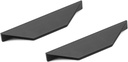 Modena - Denali Matte Black, Aluminum Cabinet Pull 5 Pack – 5 ½ Inch Length Kitchen Drawer Pulls Cabinet Handles, 3 ¾ Inch Hole Center.