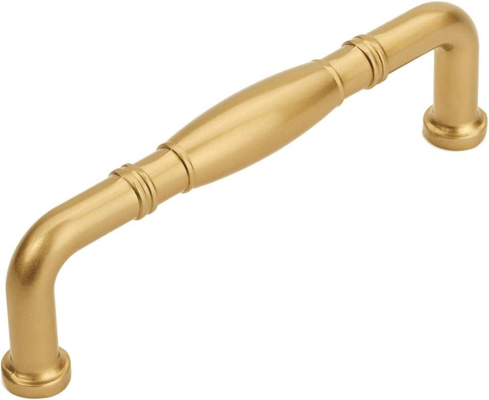 10 Pack - Cosmas 4313-96GC Gold Champagne Cabinet Hardware Handle Pull - 3-3/4" (96Mm) Hole Centers