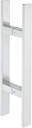 Alise Shower Door Handle,Sliding Glass Door Pull,16 Inch Square Back to Back Handle for Doors,Sus304 Stainless Steel Shower Hardware Replacement Parts,Polished Chrome,Ls6040F-C