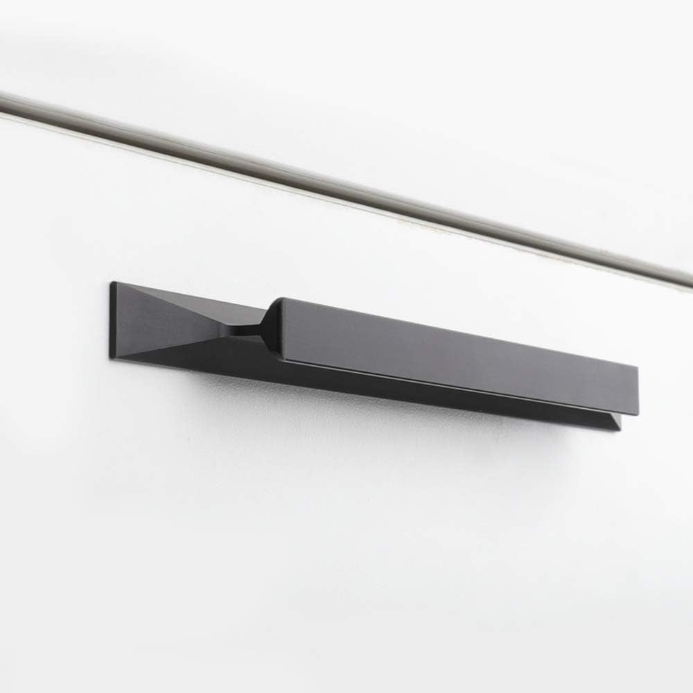 Goldenwarm 25 Pack Black Cabinet Handles 5In Drawer Pulls - LS7024BK128 Modern Dresser Door Pull Handles Solid Gold Furniture Hardware Bathroom Cabinet Door Pulls