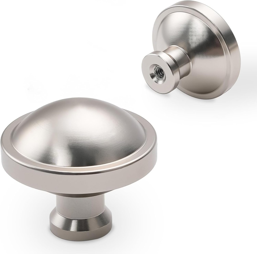 10 Pack Brushed Satin Nickel Kitchen Cabinet Knobs Cabinet Knobs Silver Drawer Knobs Kitchen Hardware Solid Cupboard Knobs Drawer Knobs