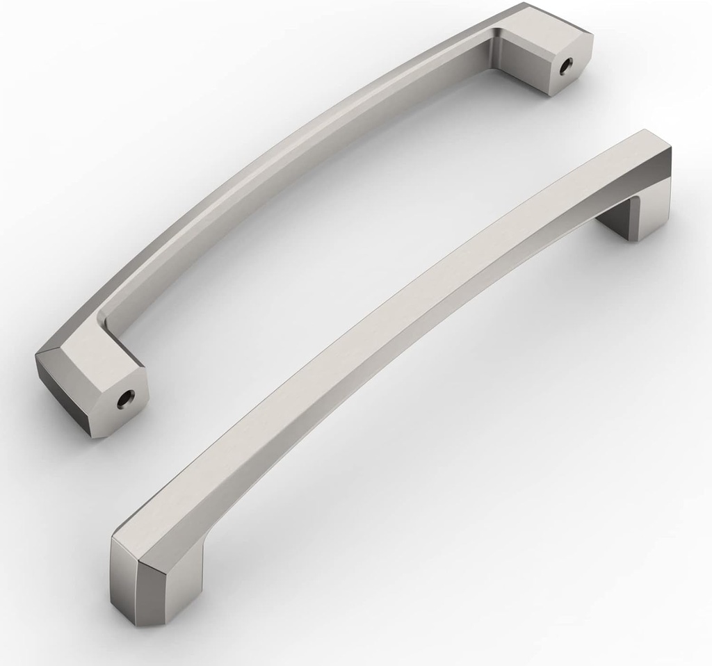 Amerdeco 10 Pack Brushed Satin Nickel Cabinet Pulls 5 Inch(128Mm) Hole Centers Kitchen Cabinet Handles Hardware Kitchen Handles for Cabinets Cupboard Handles Drawer Pulls ZH0032
