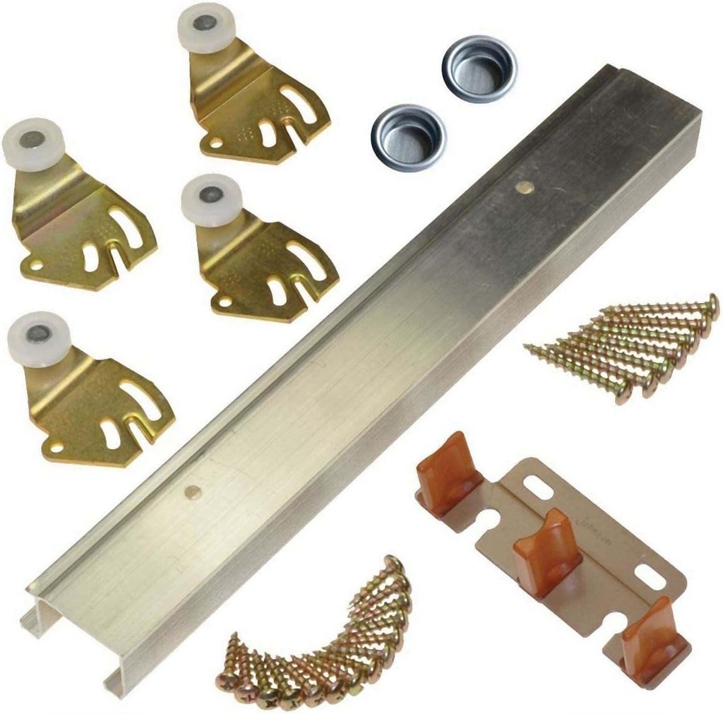 Johnson Hardware 2200722D 2Dr Bypass Hardware, 72"