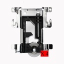 4Pcs Upgrade Sliding Door Roller Wheels for Wooden Slide Door,Lower Wheel Runner,Door Roller Assembly with Bearings,Sliding Cabinet Door Hardware
