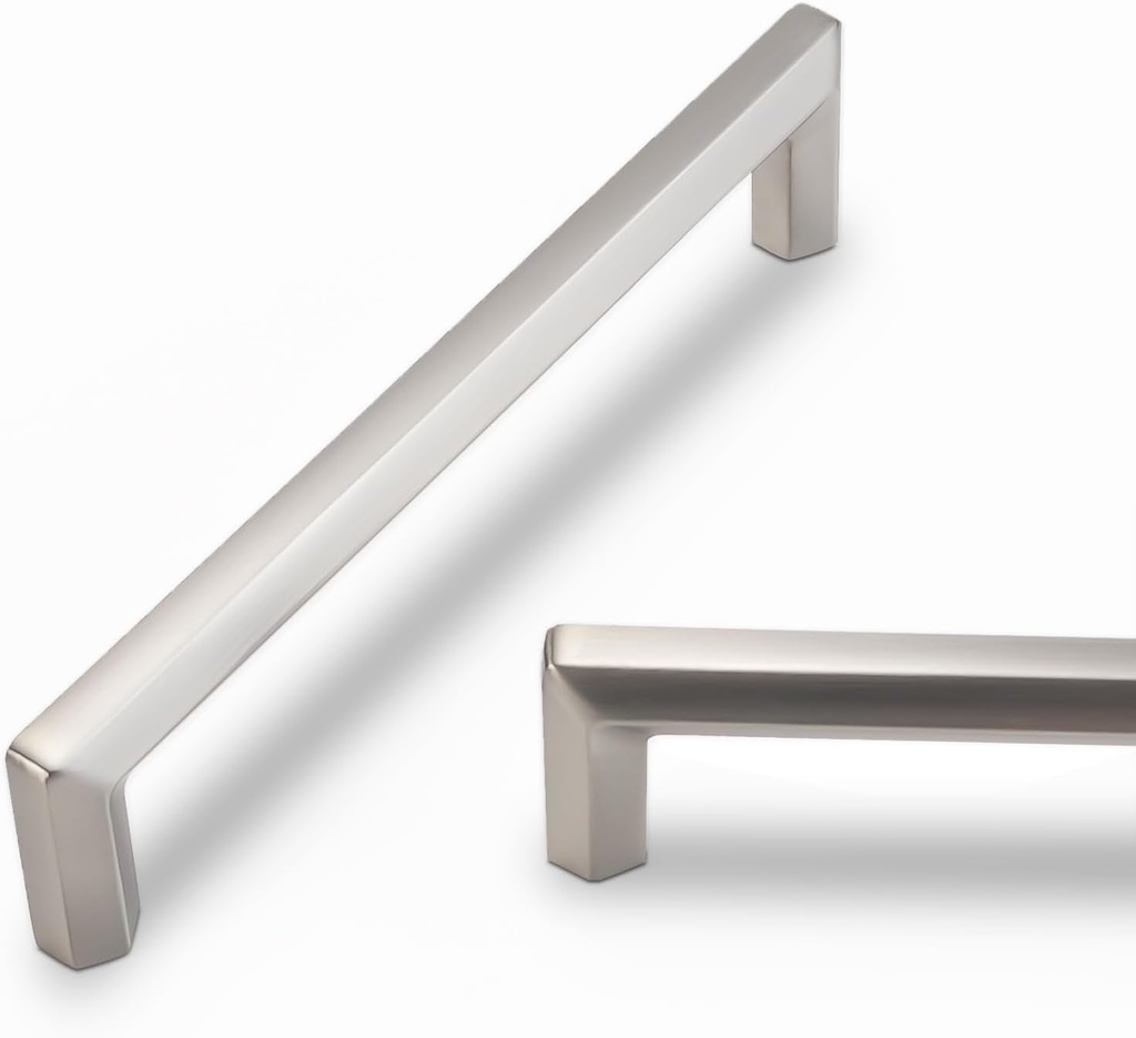 10 Pack 7.5 Inch(192Mm) Brushed Satin Nickel Kitchen Cabinet Handles Cabinet Pulls Sliver Drawer Pulls Kitchen Cabinet Hardware Kitchen Handles Drawer Pulls Dresser Handles