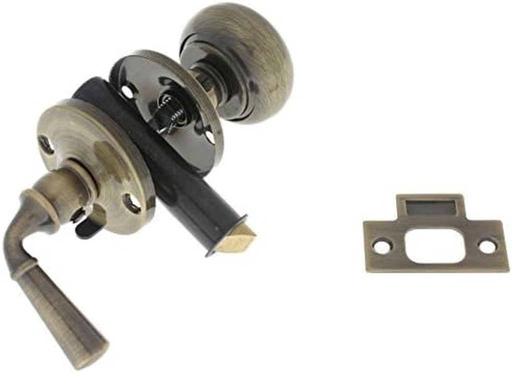 IDHBA Idh by St. Simons 21250-005 Premium Quality Solid Storm Screen Door Latch, Antique Brass