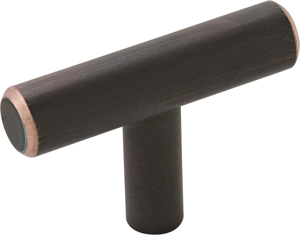 Amerock | Cabinet Knob | Oil Rubbed Bronze | 1-15/16 Inch (49 Mm) Length | Bar Pulls | 10 Pack | Drawer Knob | Cabinet Hardware