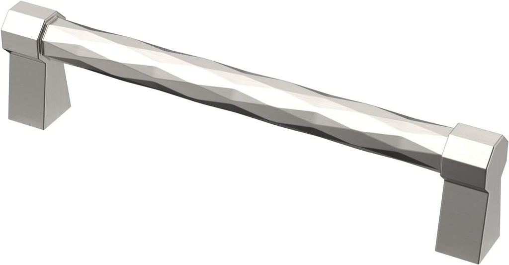 Alzassbg 10 Pack Brushed Satin Nickel Cabinet Pulls, 5 Inch(128Mm) Hole Centers Cabinet Handles Kitchen Hardware for Cabinets and Drawer AL3201SN