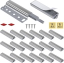 Cabinet Latch Magnetic Push Catch for Jiayi 20 Pack Push to Open Cabinet Hardware Push Touch Latch Heavy Duty Kitchen Door Push Release Latch for Drawer Closure Push Catch Press Out Latch