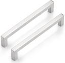 Probrico(30 Pack Kitchen Cabinet Drawer Handles Closet Fdresser Pulls Stainless Steel, 7-3/5 Inch Hole Spacing Brushed Nickel Furniture Hardware,8 Inch Total Length