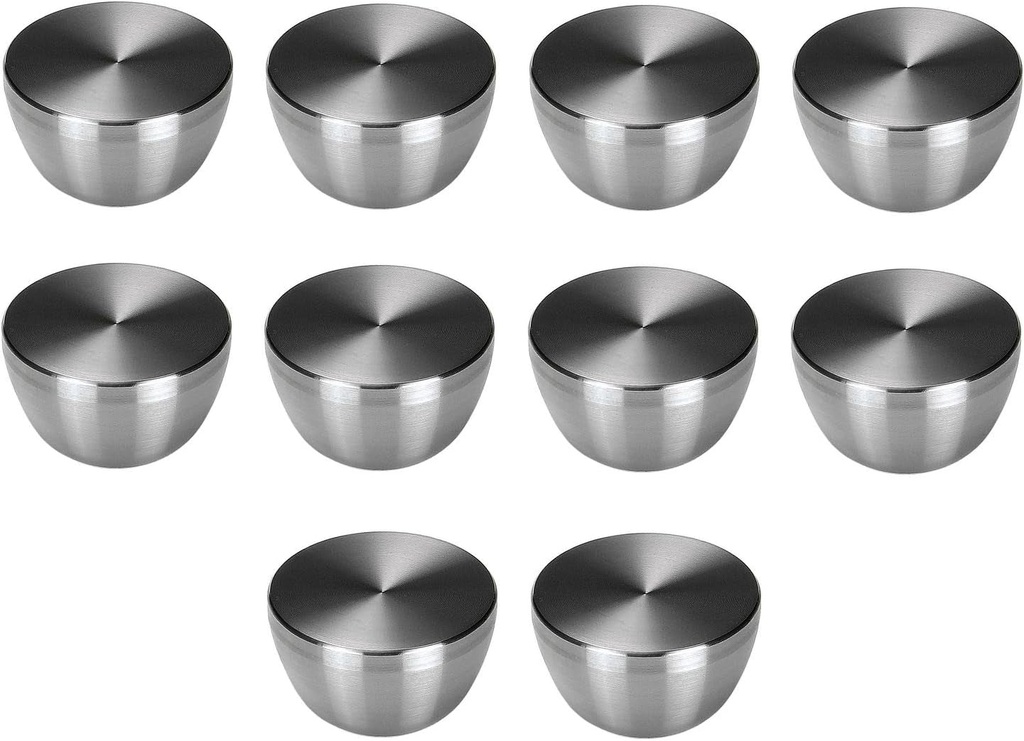 VIBORG (10 Pieces) Deluxe Solid Sus304 Stainless Steel Heavy Duty Modern Kitchen Cabinet Hardware Cupboard Door Handle Knob Pull Wardrobe Dresser Vanity Drawer Handles and Knobs Pulls