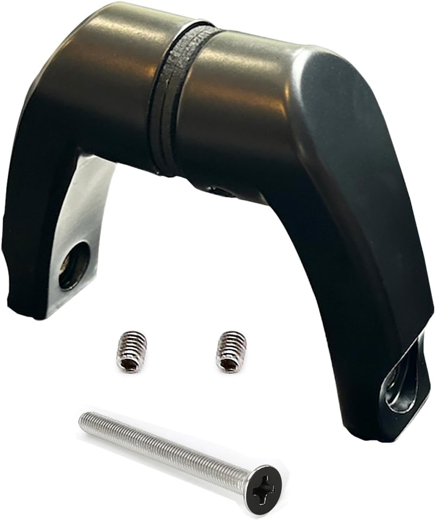 Stainless Steel 316 Mid-Post for Extra Length Ladder Style Pulls 1-1/4"OD round Handle for Offset Style, Matt Black Finish (One Piece HF-032B)