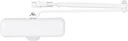 BRINKS Commercial - Heavy Duty Residential Door Closer, White Finish - Size 3 with a 155-Degree Opening Range and Adjustable Closing Speed