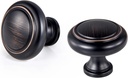 Round Knobs - 20 Pack (1-1/5 Inch), Bronze Hardware for Cabinets, Vintage Knobs for Kitchen Cabinet Handles and Knobs, Bathroom Drawer Knob, Bedroom Wardrobe Pulls