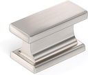 COTYKILEY 10 Pack Brushed Satin Nickel Kitchen Cabinet Knobs Silver Drawer Pulls Solid Drawer Knobs Dresser Knobs Cabinet Hardware Knobs for Dresser Drawers
