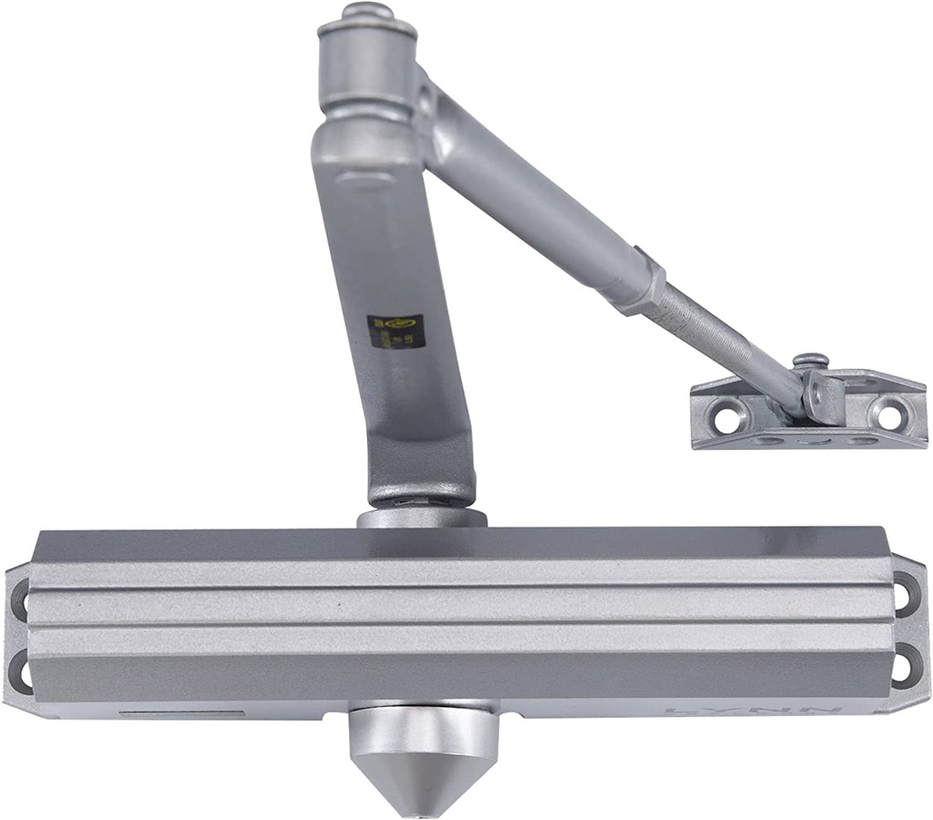 Medium/Heavy Duty Commercial Door Closer - DC7016 Surface Mounted, Grade 1- ADA & UL 3 Hour Fire Rated, Adjustable Size 1-6 for Entrances & Aluminum Storefronts- US26D Aluminum