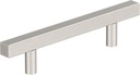 Amerock 10BX37176G10 | Satin Nickel Cabinet Pull | 3-3/4 Inch (96Mm) Center-To-Center | 10 Pack | Bar Pulls Square | Furniture Hardware