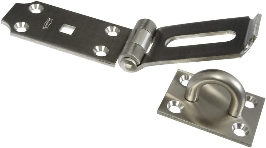 National Hardware, 7-1/2", Stainless Steel N342-550 Hasp